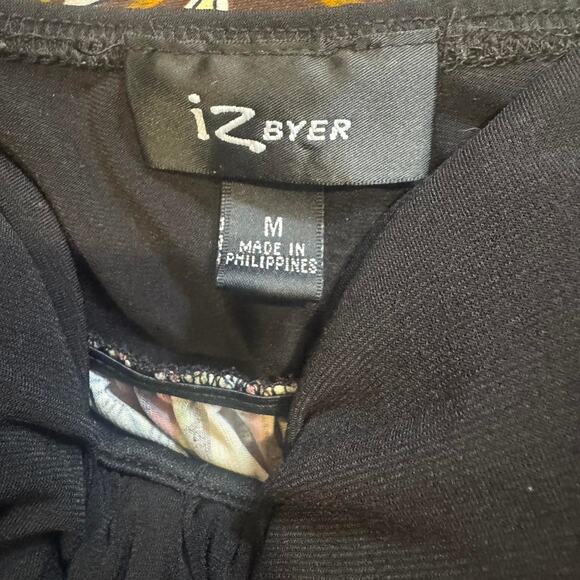 Y2k indie bohemian paisley orange brown strapless midi dress womens size medium - Picture 7 of 8